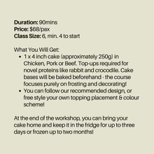 Load image into Gallery viewer, Mid Autumn Cake Decorating Workshop (Oct 2025)
