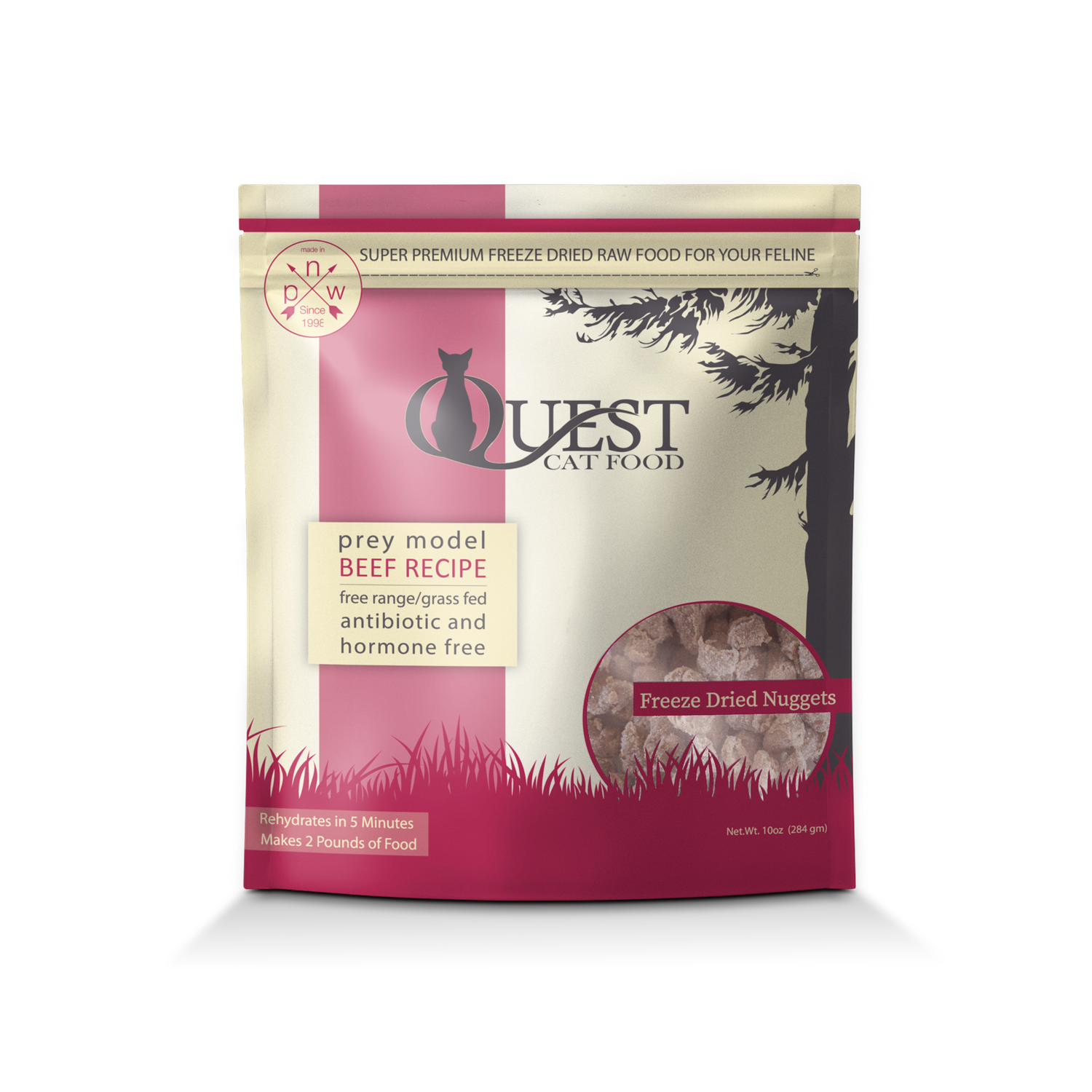 Quest's Cat Food Freeze Dried Beef Bite Size Nugget